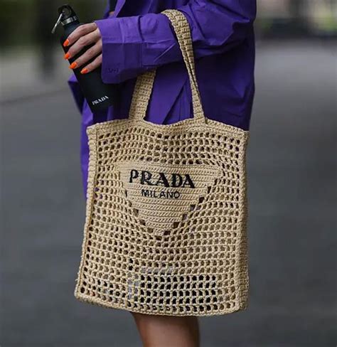 bolsa croche da prada|Bolsa em Crochê Prada Inspirada Passo a Passo .